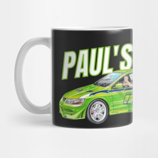 Paul walker's lancer { fast and furious } Mug